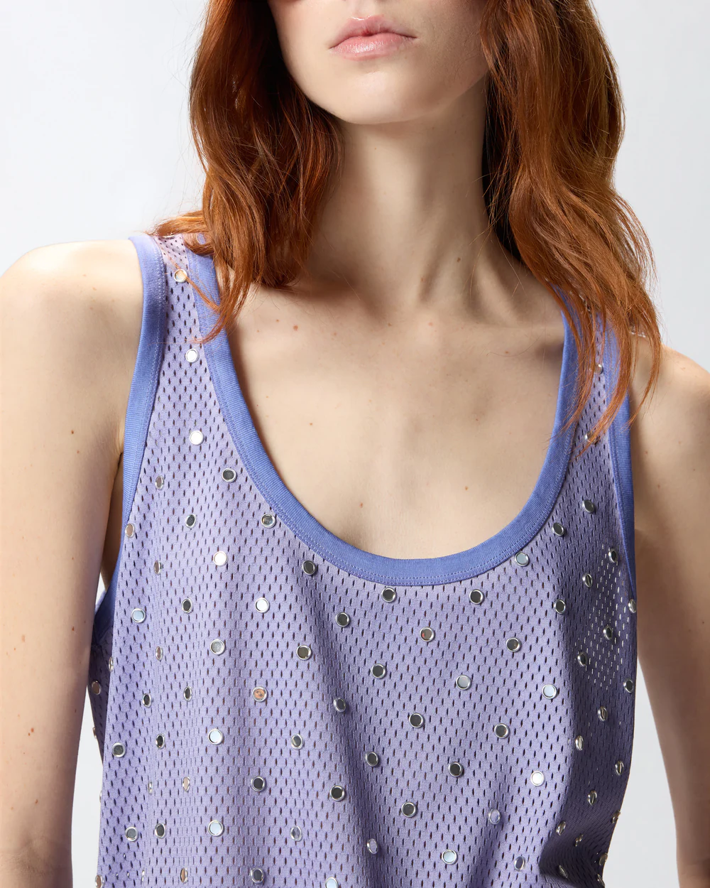 Pinko Pinko Canotta in rete con specchietti — 3/4