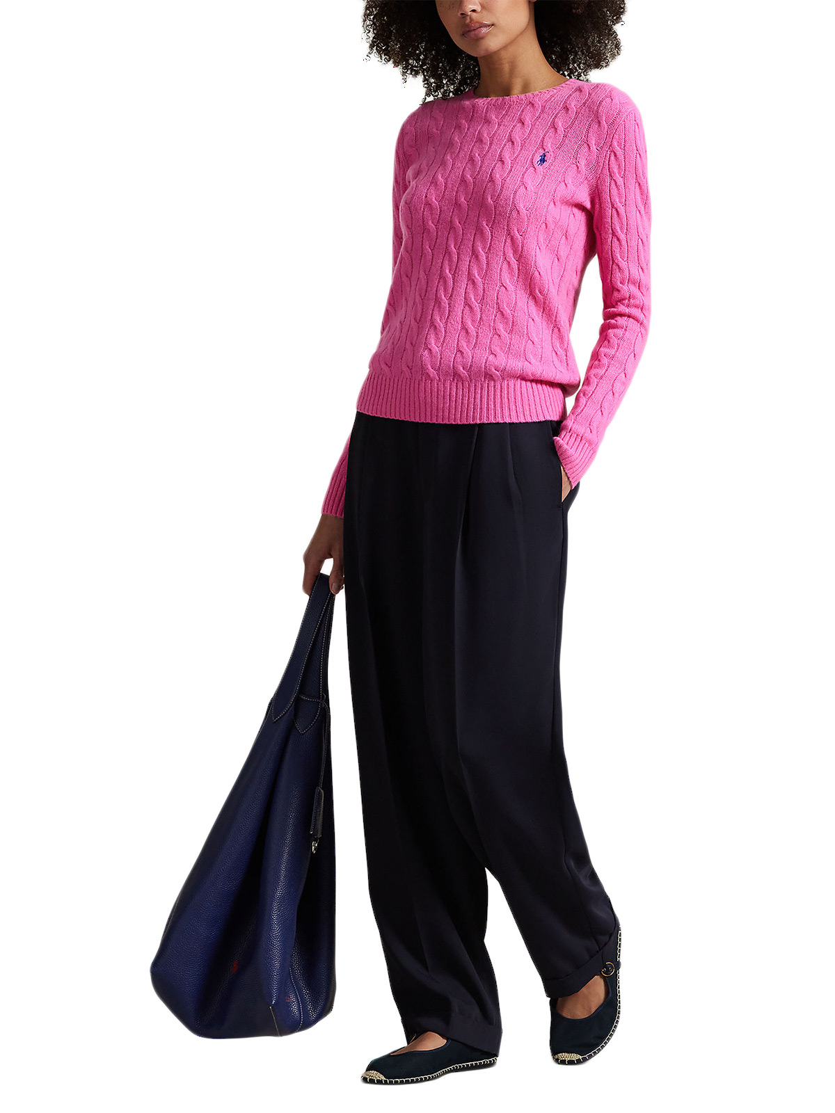 RALPH LAUREN Ralph Lauren Maglia a girocollo in cotone a trecce — 8/11