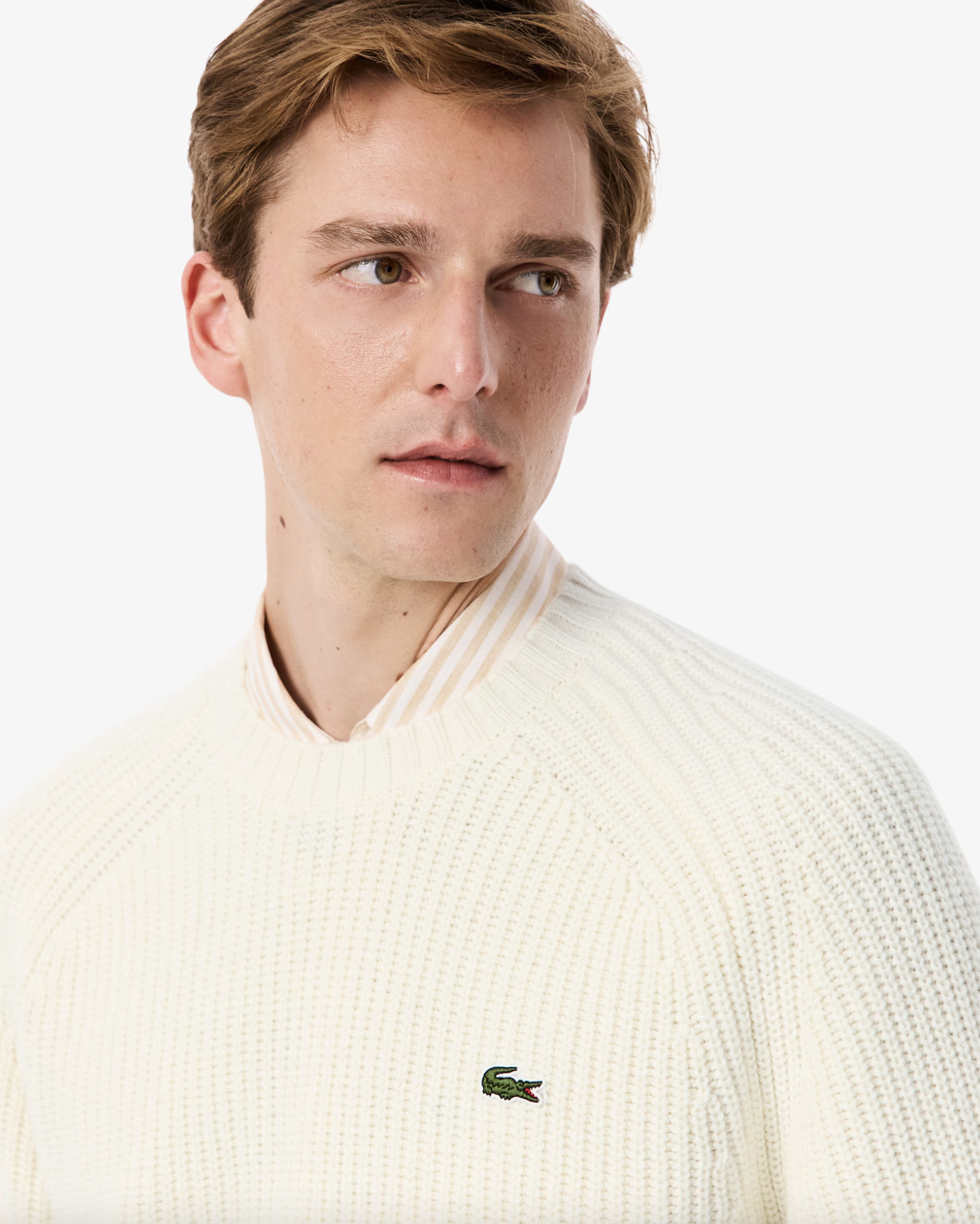 Lacoste Lacoste Maglione spesso in lana cardata — 2/4