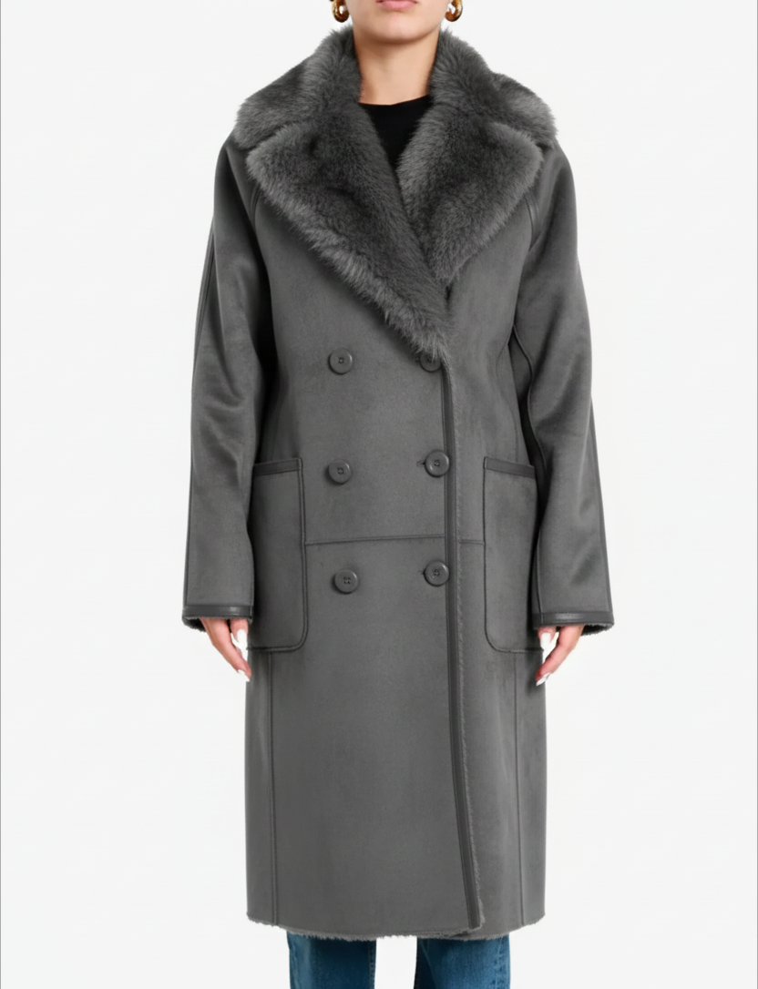BETTA CORRADI Betta Corradi CAPPOTTO DOPPIOPETTO LUNGO COL ZIB — 4/5
