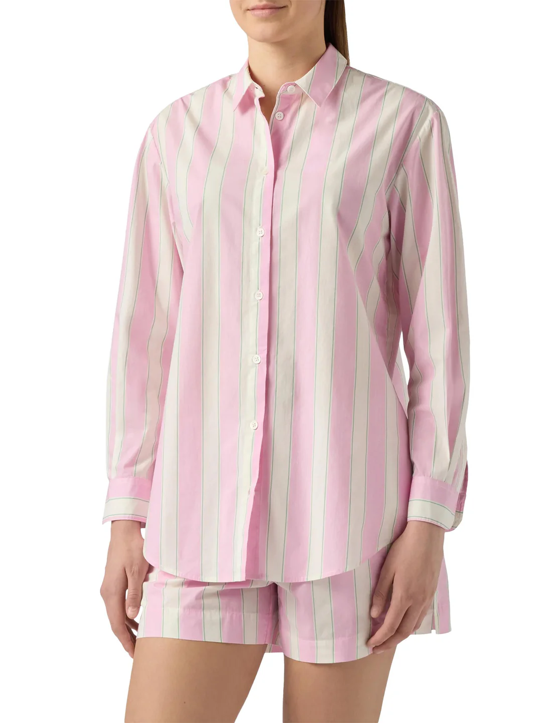 SAINT BARTH Saint Barth Camicia Brigitte in cotone a righe — 11/15