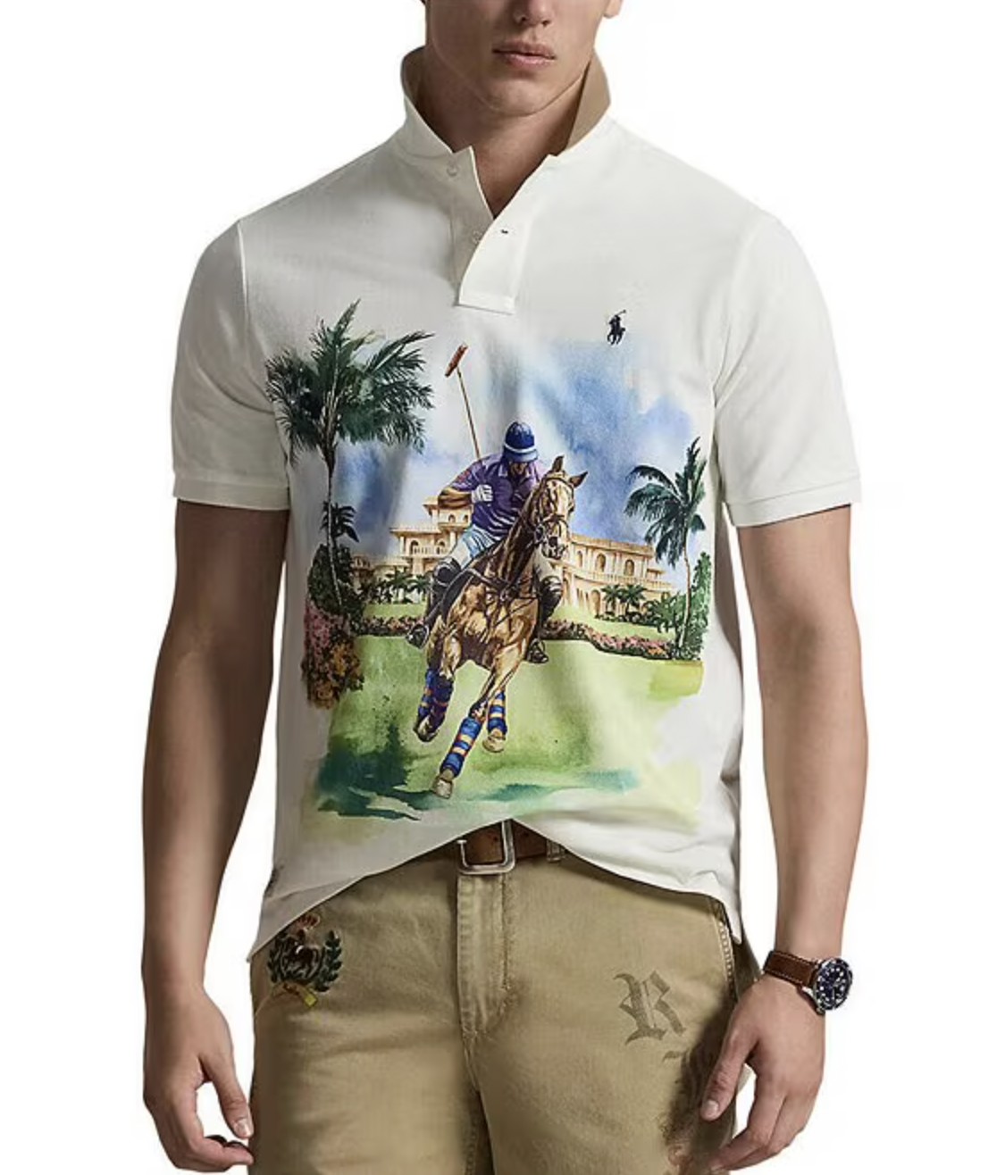 RALPH LAUREN Ralph Lauren Polo Society Classic Fit Mesh Short Sleeve Polo Shirt — 3/3