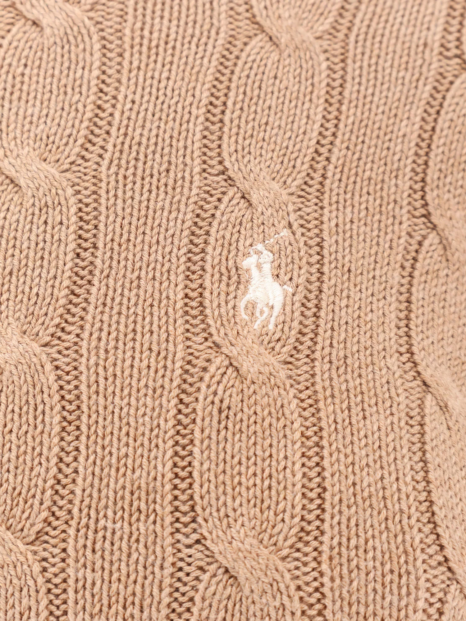 RALPH LAUREN Ralph Lauren Maglia a girocollo in cotone a trecce — 5/7