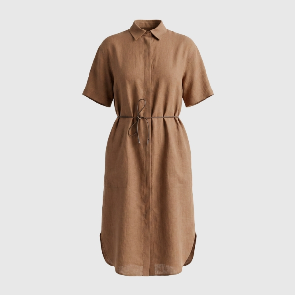Gran Sasso Gran Sasso Abito midi jersey collo a polo — 3/5
