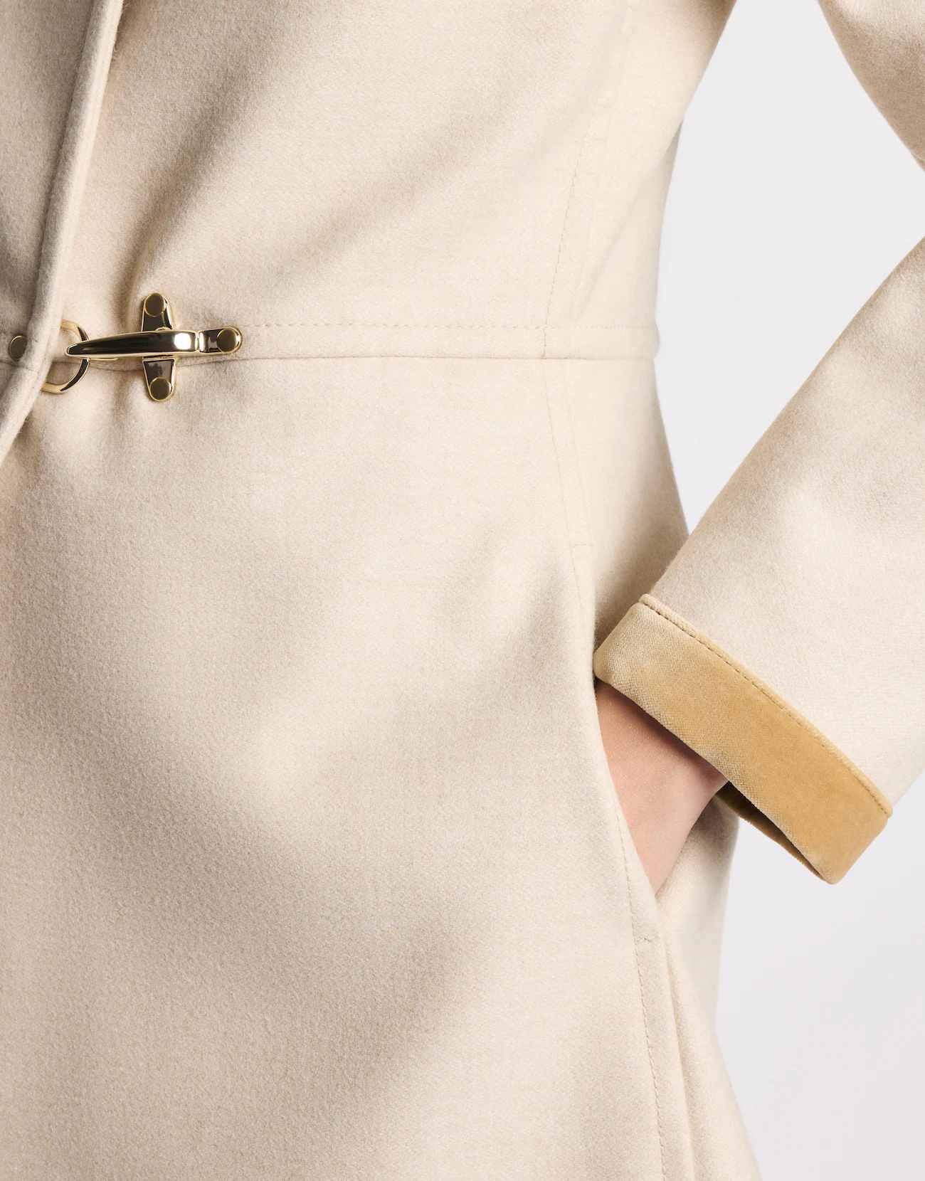Fay Virginia Coat in Panno di Lana Mélange