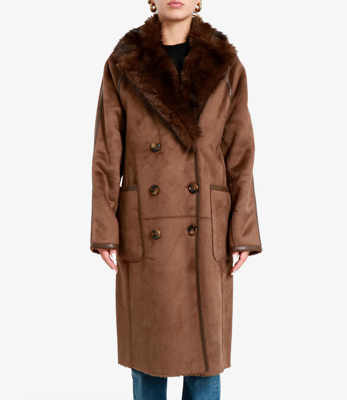 BETTA CORRADI Betta Corradi CAPPOTTO DOPPIOPETTO LUNGO COL ZIB — 3/5