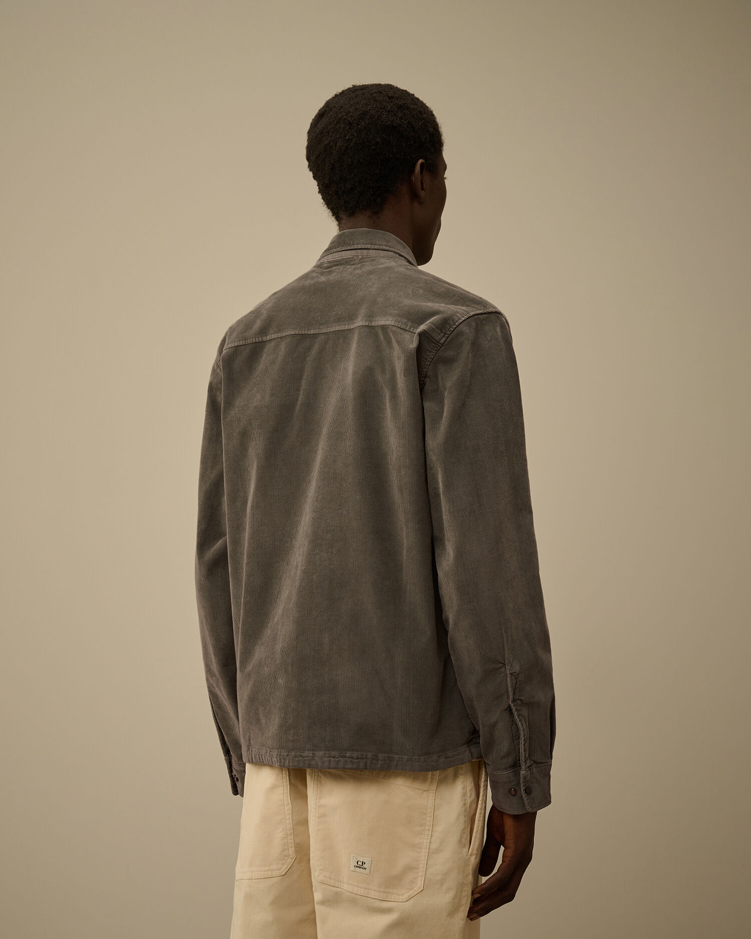 Cp Company Corduroy Lens Zipped Overshirt