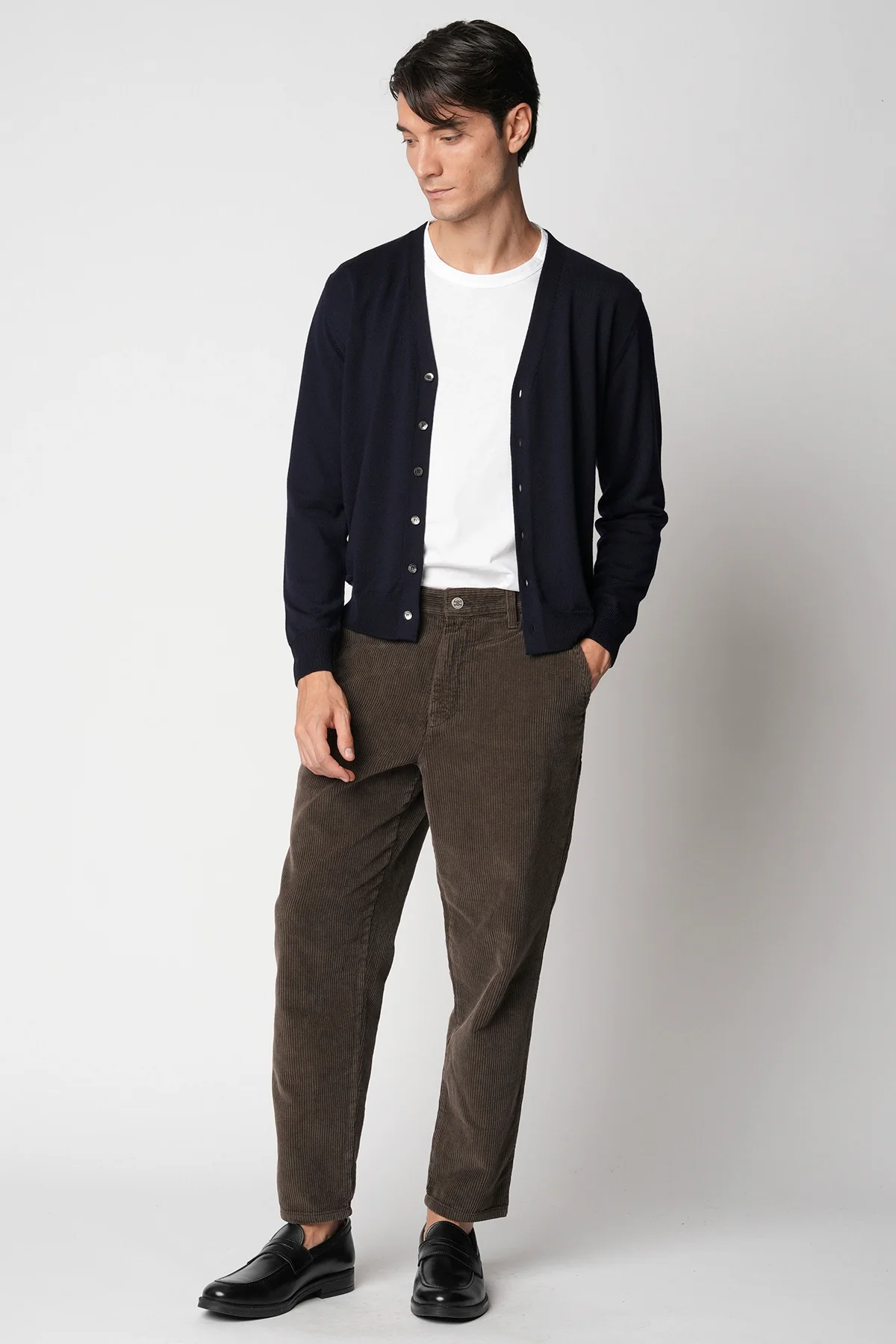 BELLWOOD Bellwood Cardigan rasato in lana merino extrafine fin.14 — 2/6