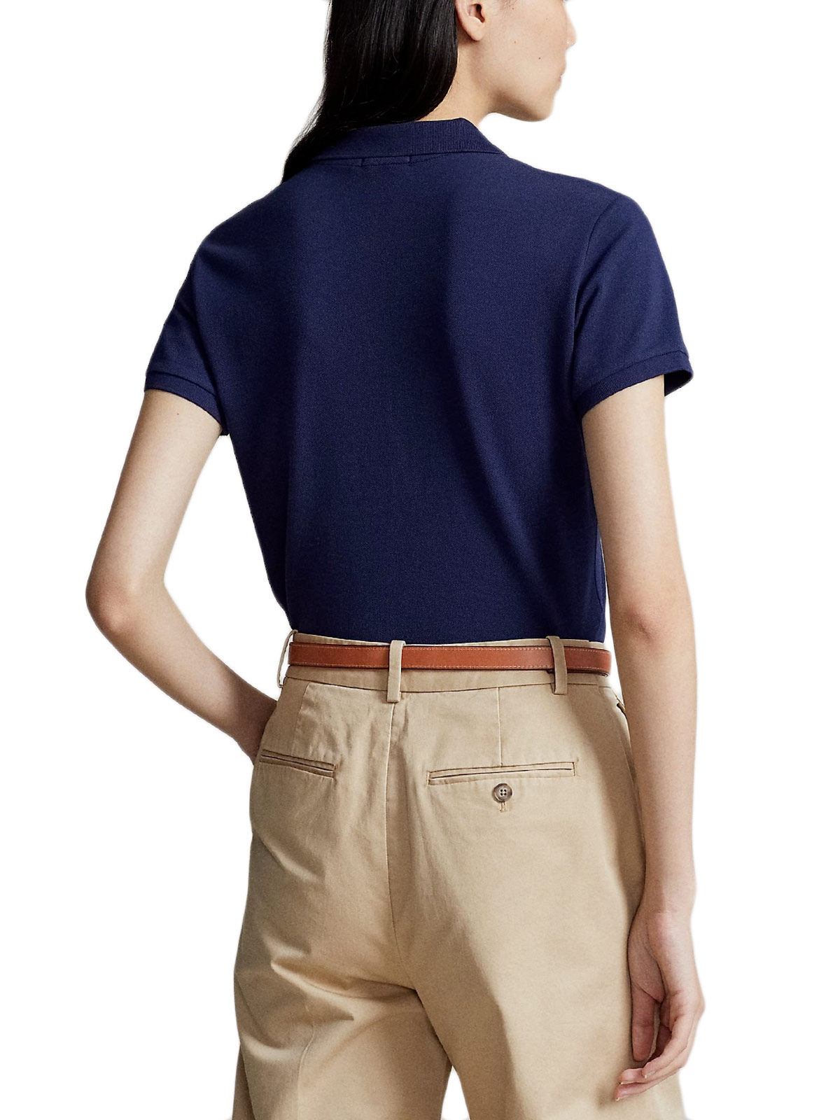 RALPH LAUREN Ralph Lauren Julie Polo Slim Short Sleeve Polo Shirt — 6/7