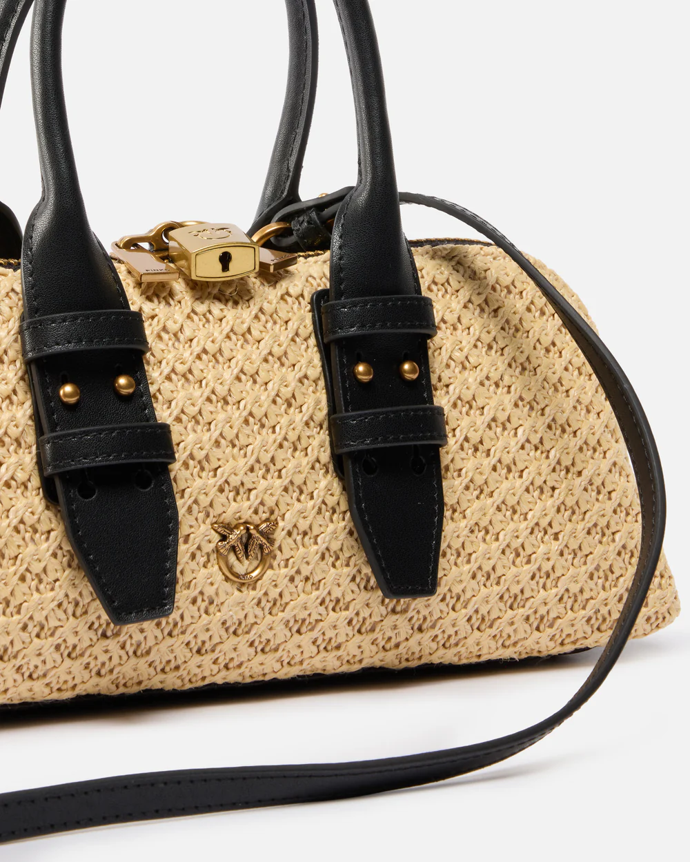 Pinko Pinko Borsa piccola a mano Escape Bag Horizontal in rafia — 2/4