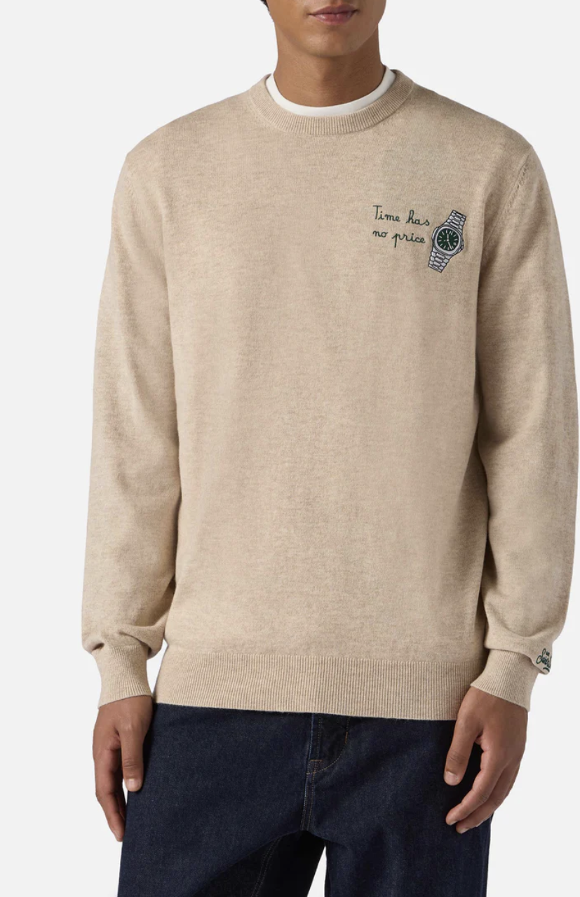 SAINT BARTH Saint Barth CREW NECK LIGHT SWEATER — 2/3