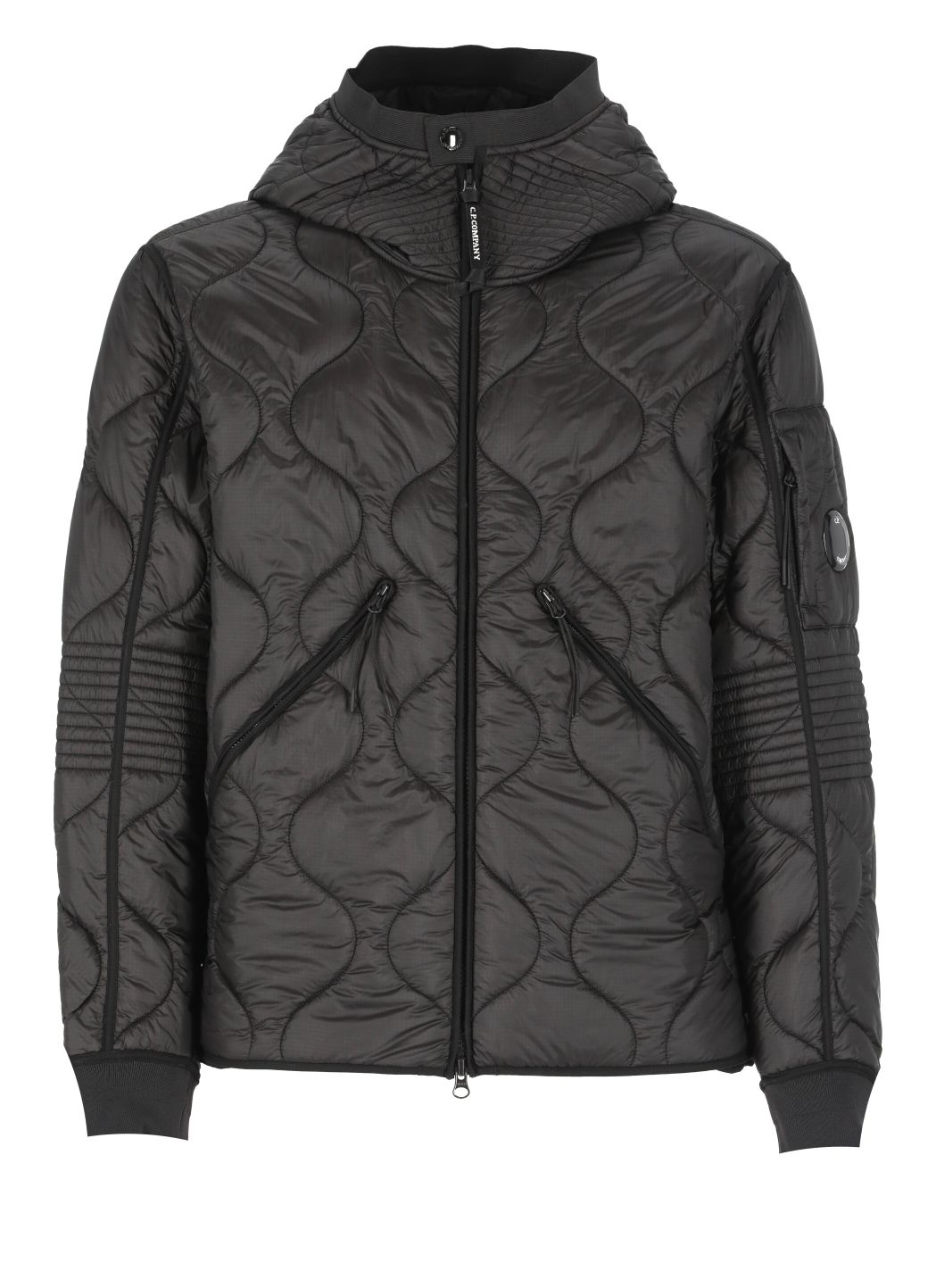C.P. COMPANY C.p. Company Linear Padded Hooded Jacket — 3/4