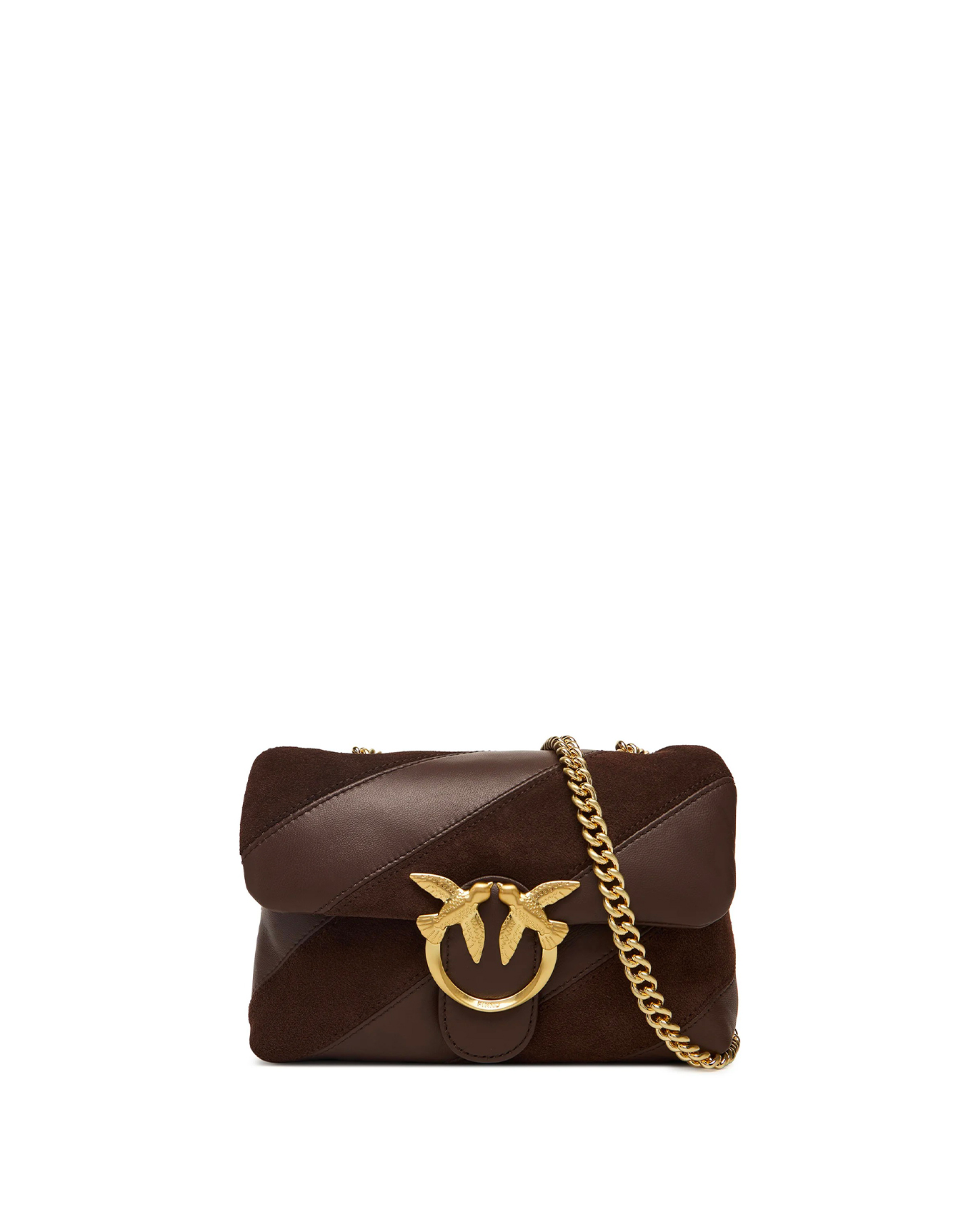 Pinko LOVE PUFF MINI CL NAPPA + SUEDE TRAPUNTA