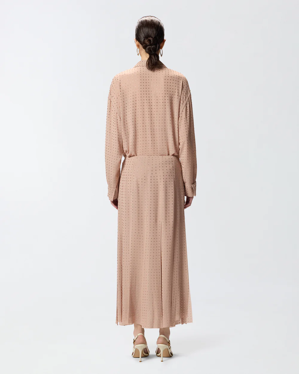 Pinko Pinko Gonna midi con frange e strass — 6/6