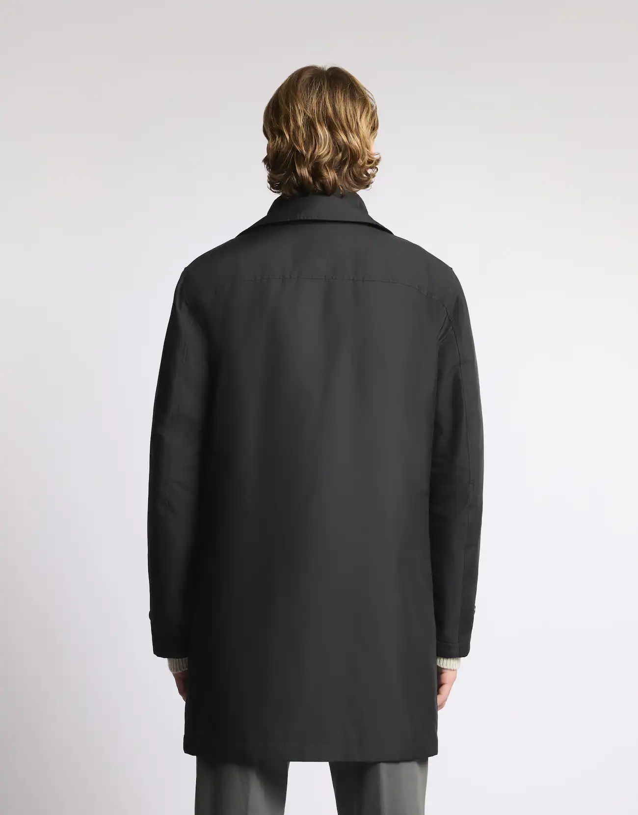Fay Fay Morning Coat in Popeline Tecnico — 8/21