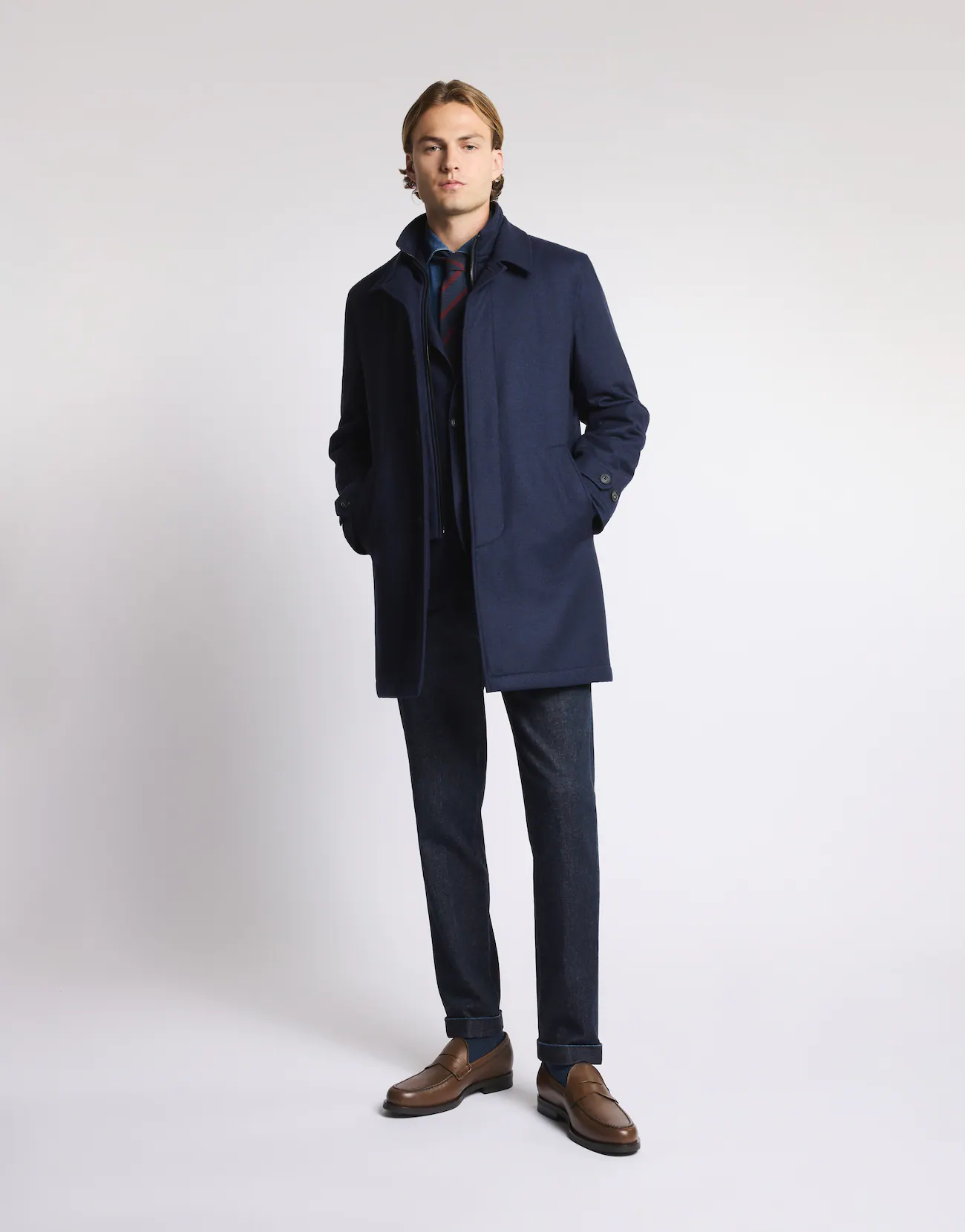 Fay Fay Morning Coat in Popeline Tecnico — 6/21
