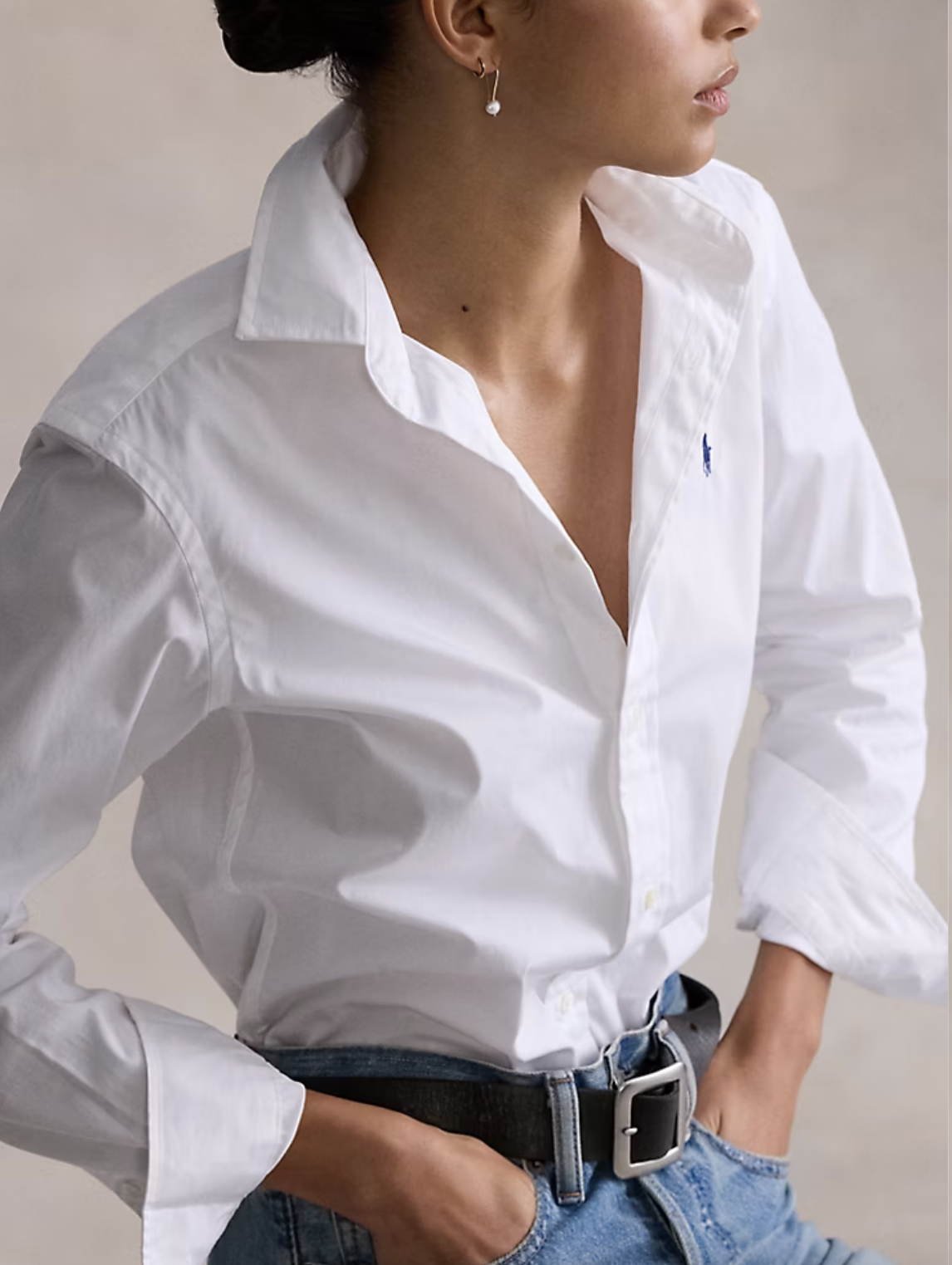 RALPH LAUREN Ralph Lauren Camicia donna classica con ricamo logo — 4/7