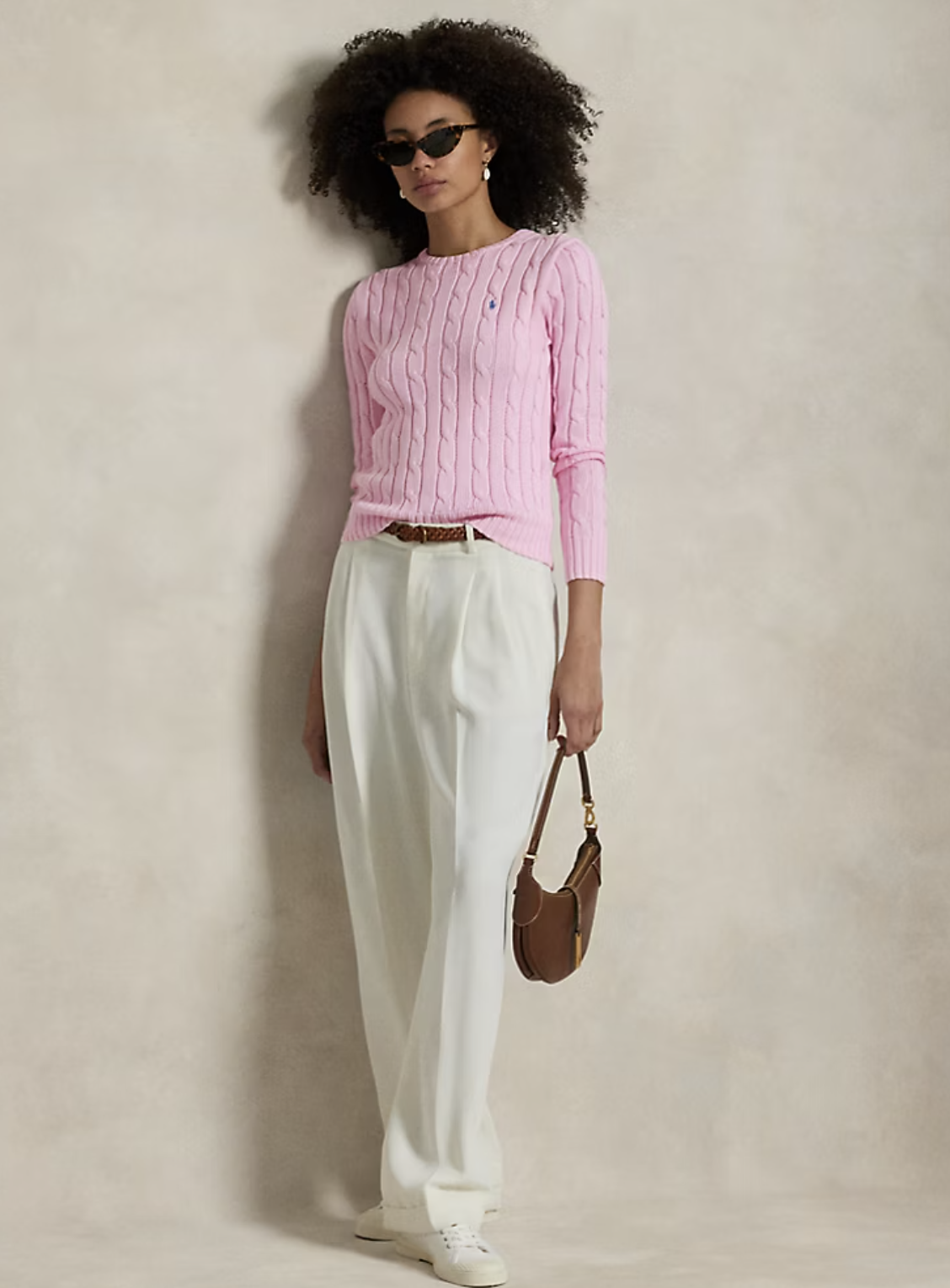 RALPH LAUREN Ralph Lauren Maglia a girocollo in cotone a trecce — 11/11