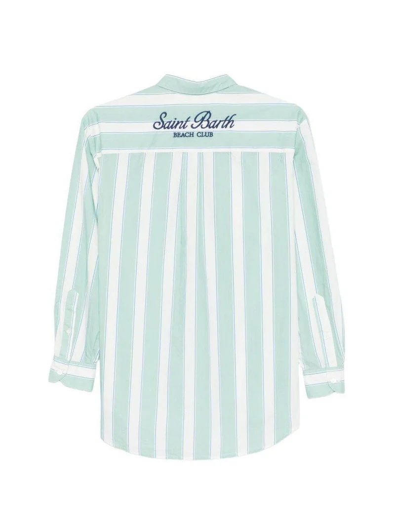 SAINT BARTH Saint Barth Camicia Brigitte in cotone a righe — 14/15