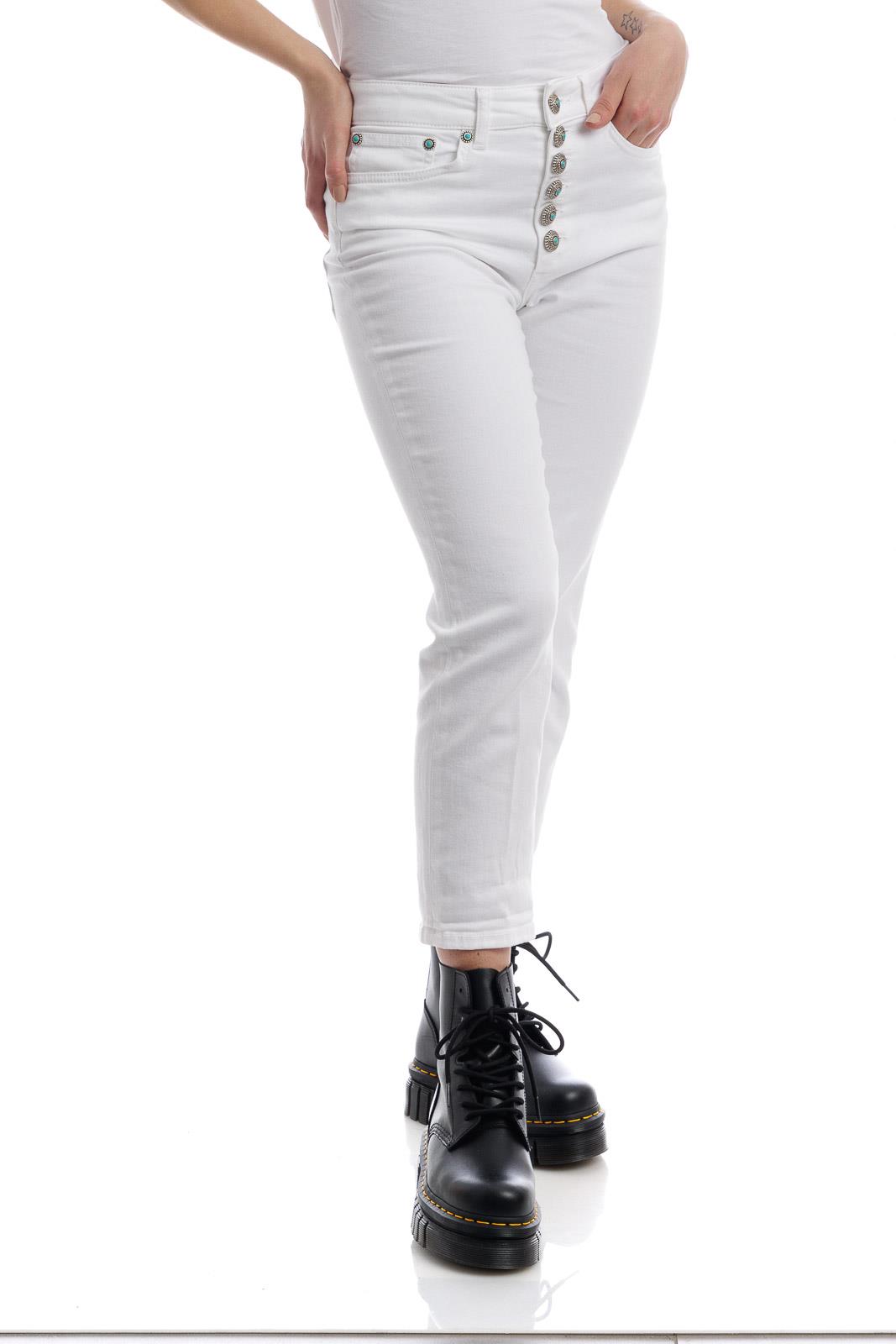 パンツ DONDUP Women Straight Pants DP268B BS0030 PTD999 Black Lexi bootcut trousers in jersey for women, black | Dondup