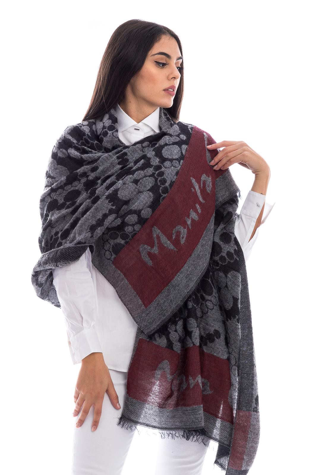 Sciarpa Foulards Manila Grace Cashmere Sciarpa Lana Sciarpa Quadri