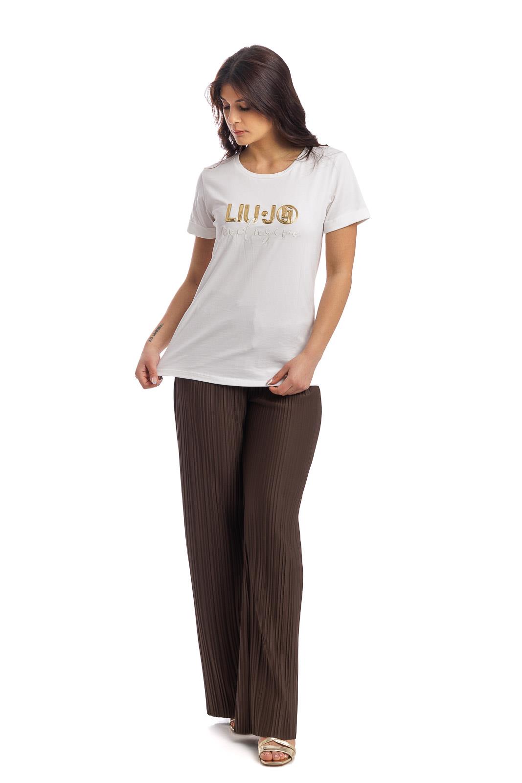 Tシャツ・カットソー LIU JO Woman T-Shirt Brown WA5126MAG87 60920 LIU JO: Top woman - Brown | Liu Jo t-shirt WA5126MAG87