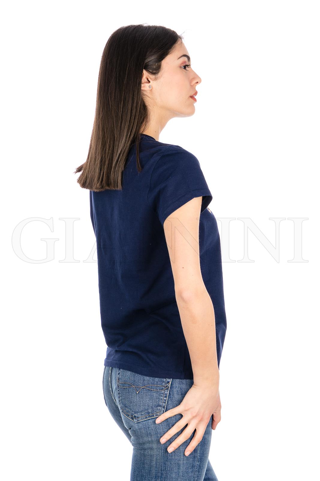 Tシャツ・カットソー POLO RALPH LAUREN Woman T-Shirt Blue 211970736 002 Polo Ralph Lauren Womens Short Sleeve T-Shirt (Medium, Navy