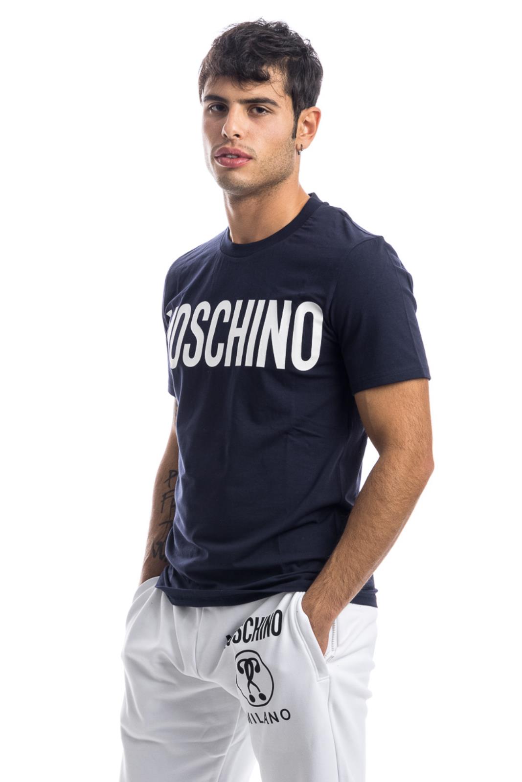 【MOSCHINO】 オーガニックジャージーTシャツ It's Up To You MOSCHINO IT'S UP TO YOU - T-shirt con stampa - fantasia