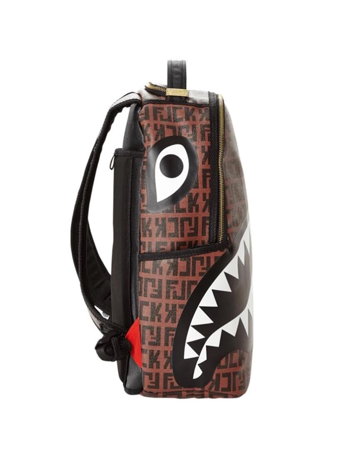 Sprayground/シャーク ジップアップ クロスボディバッグ Sprayground Atomic Vapor Shark Crossbody