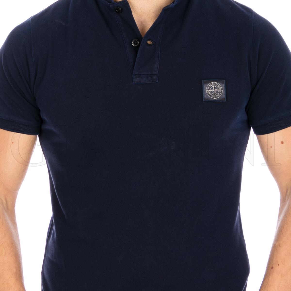 Tシャツ・カットソー STONE  Men Polo Shirts K1S152100219S0057 V0020 BLUE SLIM FIT STRETCH PIQUE SOLID POLO SHIRT– U.S. Polo Assn.