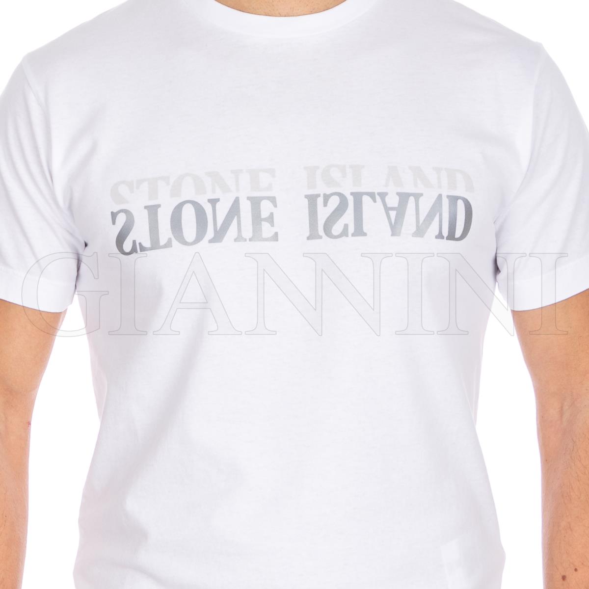 STONE ☆25SS ロゴデザイン Tシャツ MENS IVORY Beige T-shirt with logo Stone Island - Vitkac AS