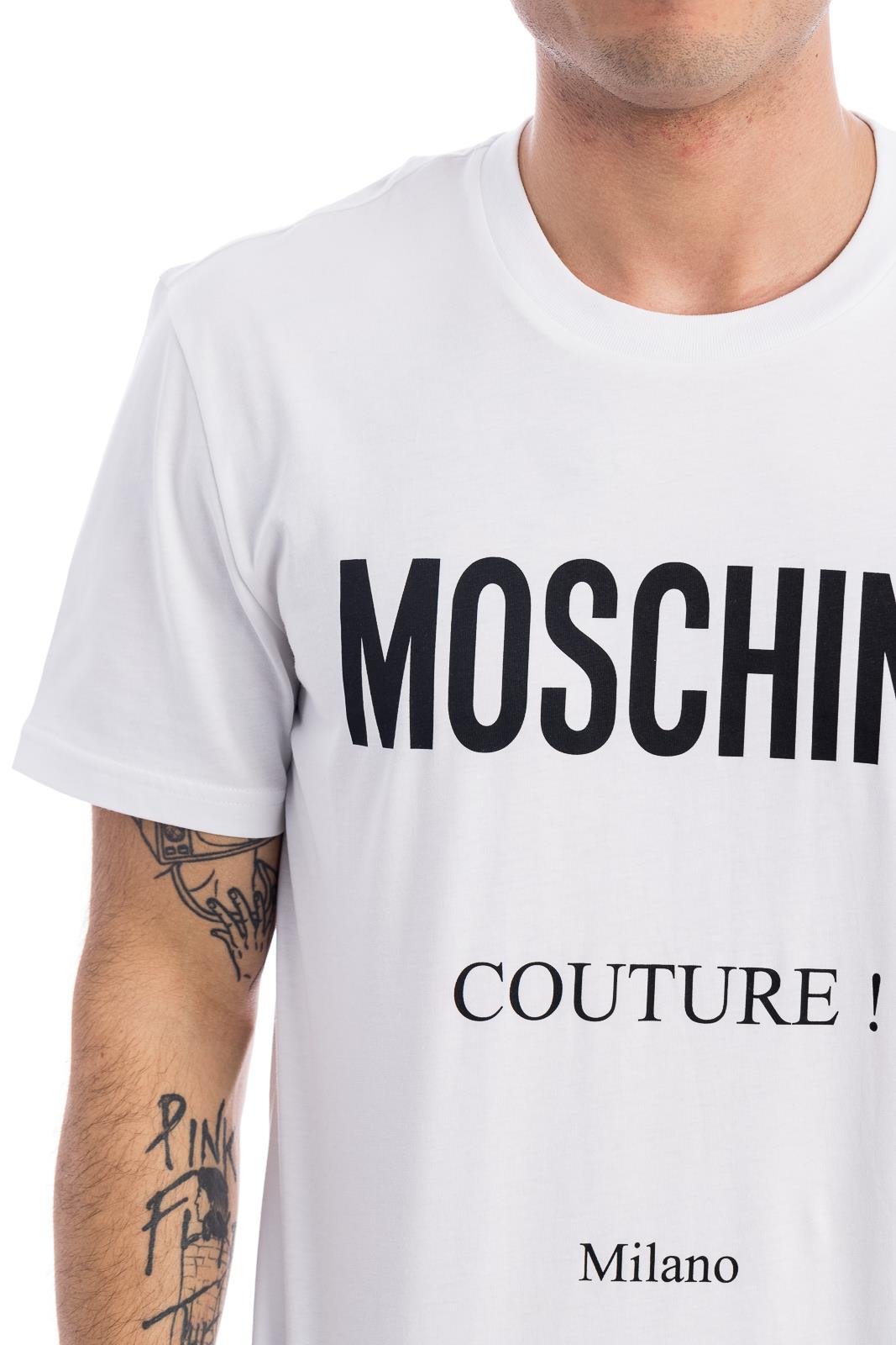 Tシャツ・カットソー Moschino A0716 2045 HAWAIIAN PRINT JACQUARD JERSEY T-shirt MOSCHINO T-shirt