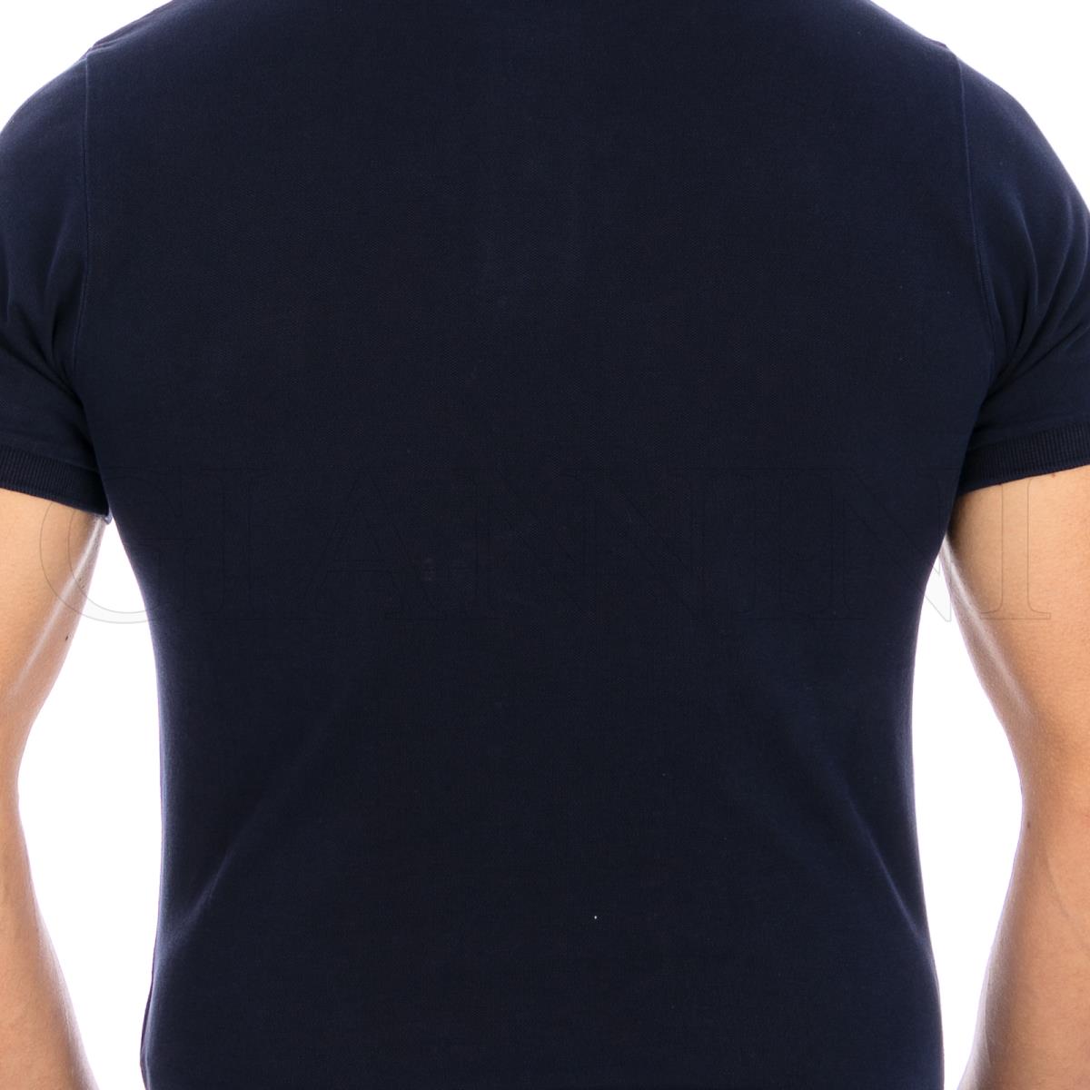 Tシャツ・カットソー STONE  Men Polo Shirts K1S152100219S0057 V0020 BLUE SLIM FIT STRETCH PIQUE SOLID POLO SHIRT– U.S. Polo Assn.
