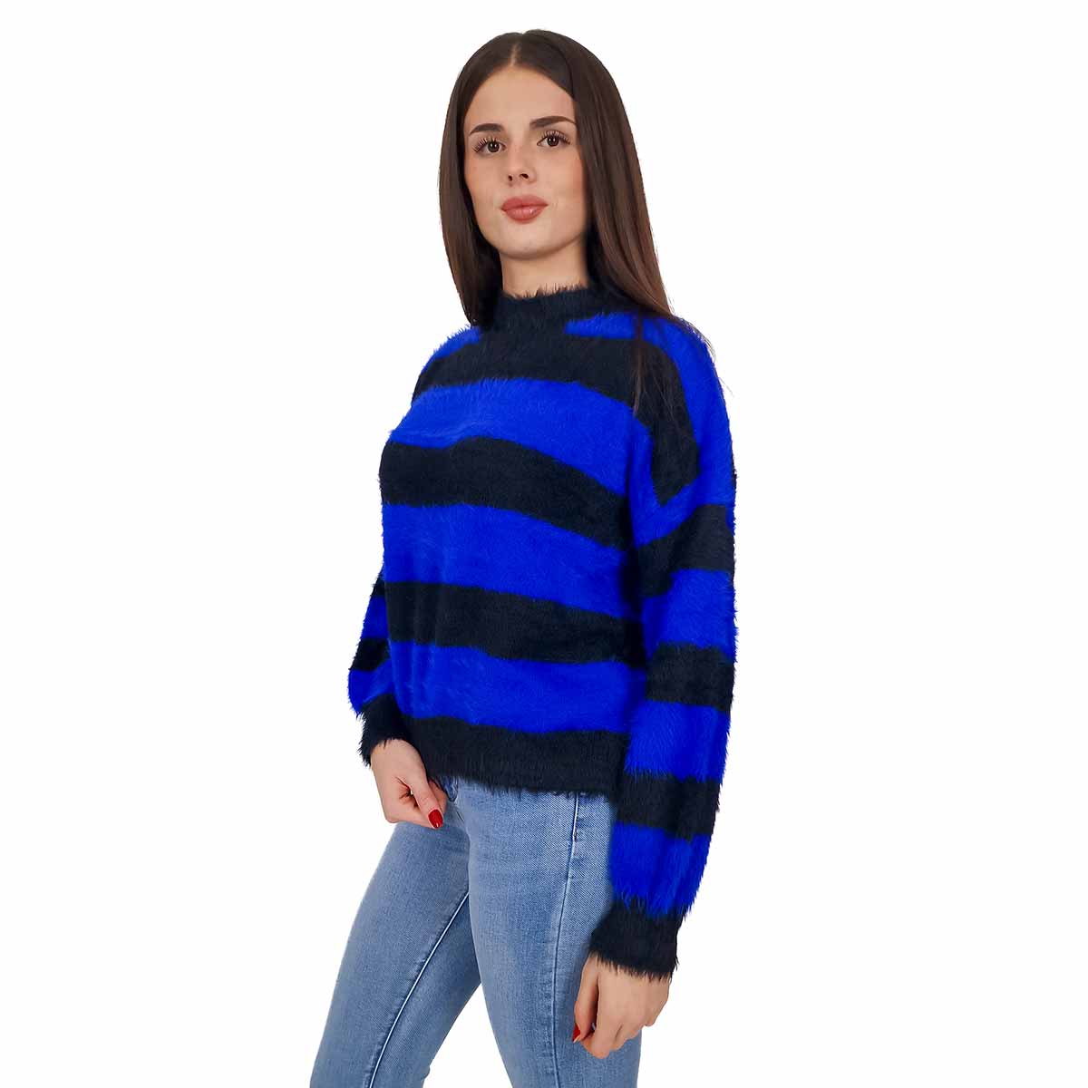 Tommy Jeans Pullover Righe Donna Maglione Donna Maglia A Righe