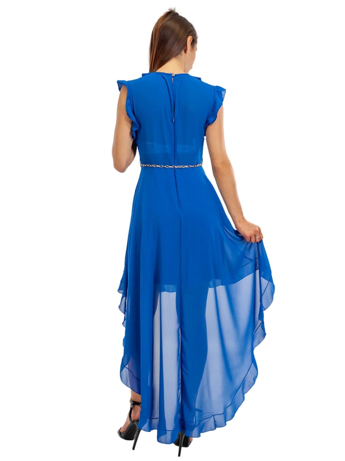 Vestito Donna Elegante Lungo Abito Cerimonia Donna Corto Davanti