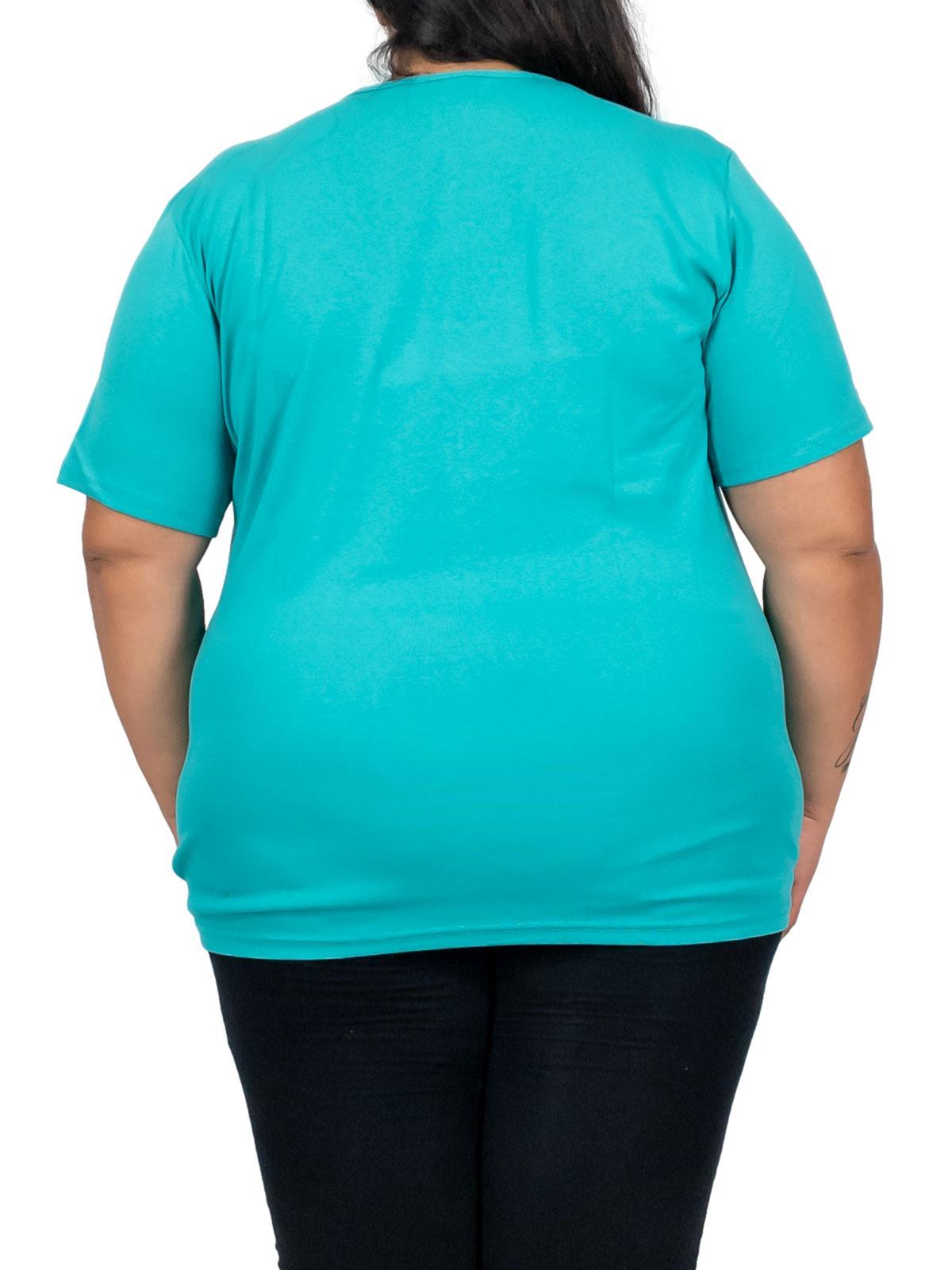 Maglietta Donna Oversize Estiva - T-Shirt Larga Maniche Corte In Poliestere Ed Elastan