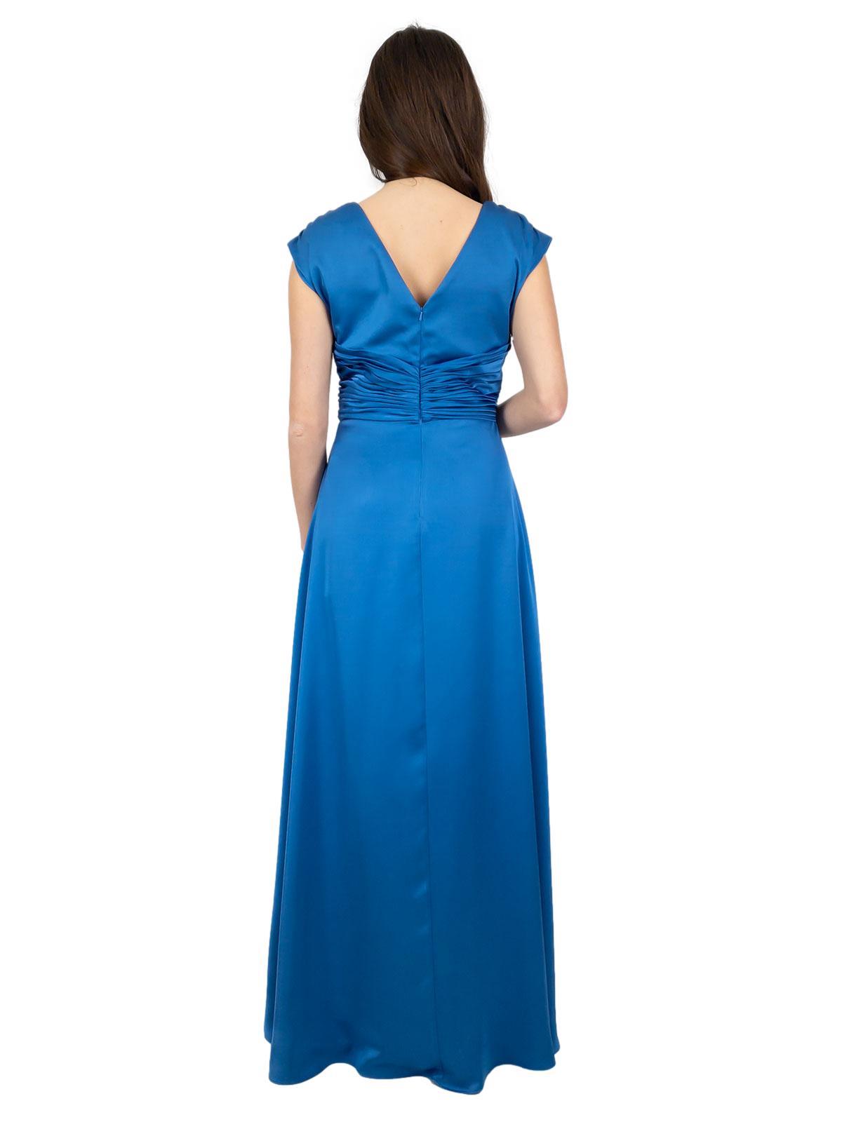 Vestito Lungo Cerimonia Mamma Sposa Elegante Taglie Forti
