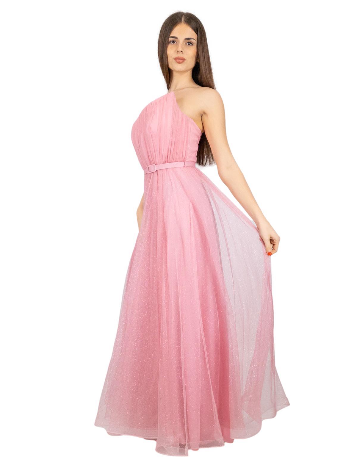 Vestito Rosa Antico Vestito Lungo Con Tulle Vestito Da Cerimonia