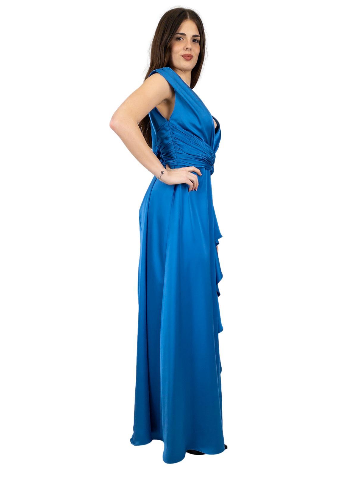 Vestito Lungo Cerimonia Mamma Sposa Elegante Taglie Forti