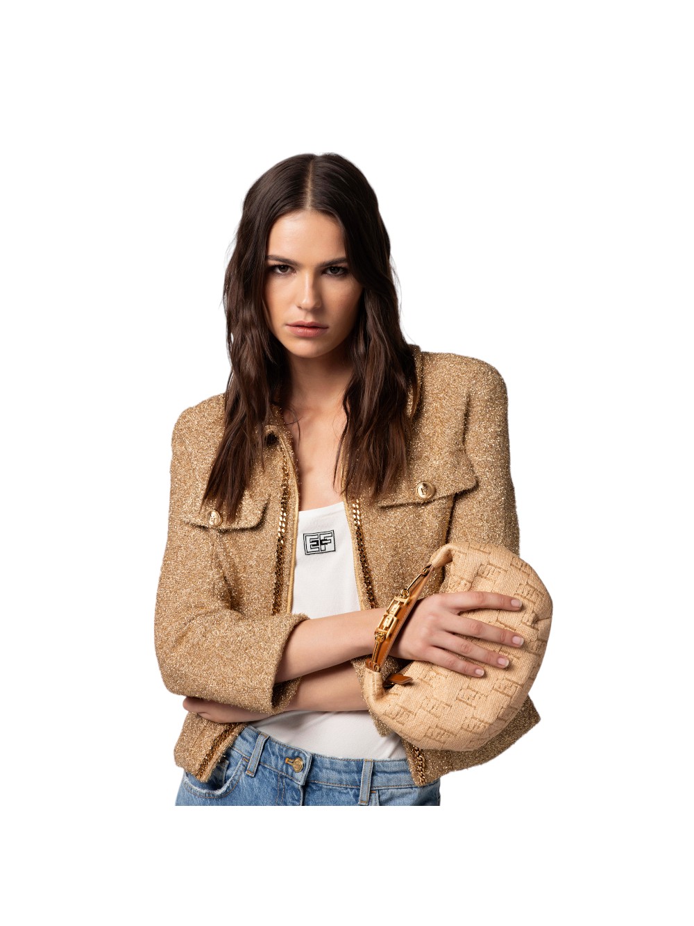 ほぼ未使用ELISABETTA FRANCHI♡ブラウス　ボディースーツ Elisabetta Franchi Borsa BS58F42E2| Martucci Boutique.