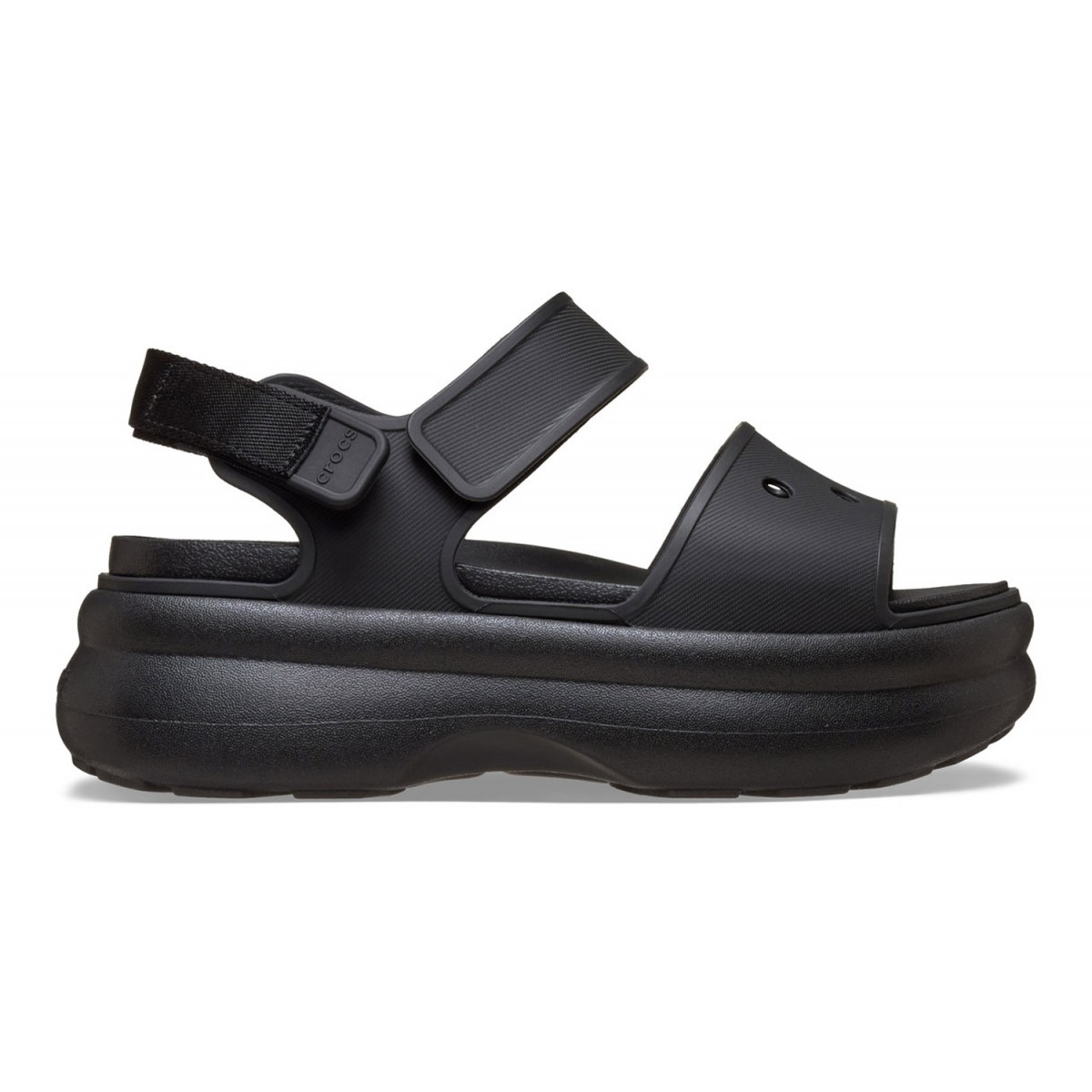 Crocs Soho Y Strap Sandal W Womens Black Platform Wedge Sandal 6 cm