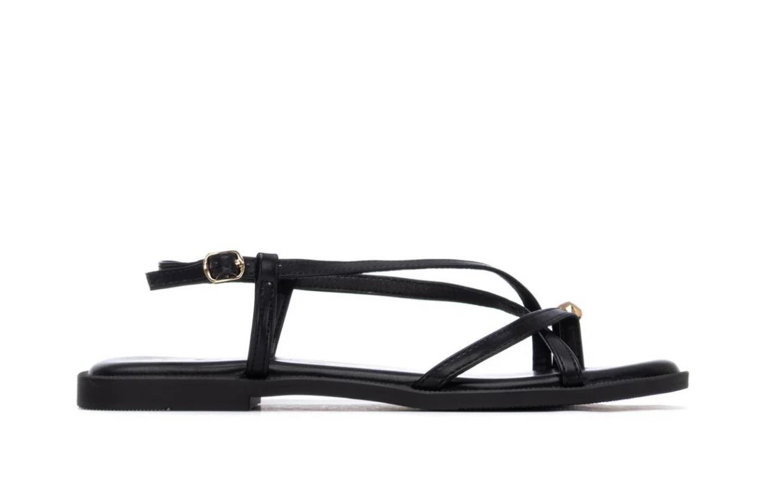Xti Sandals Women's With Borchio Low Ad Crossing Flip-Flops Comfort Vegan Shoes