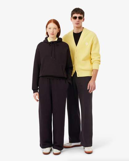 Lacoste Joggers in tessuto felpato loose fit