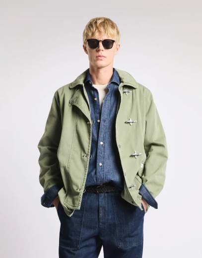 Fay 4 Ganci in Twill di Cotone