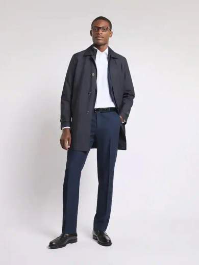 Fay Morning Coat In Popeline Tecnico