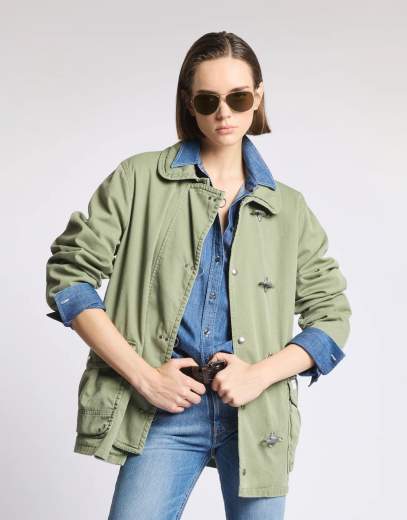 Fay 4 Ganci in Twill di Cotone
