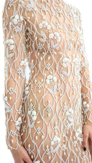 Miriam Stella EMBROIDERED TULLE MINNI DRESS