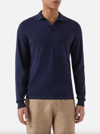 Saint Barth Polo Sloan a maniche lunghe