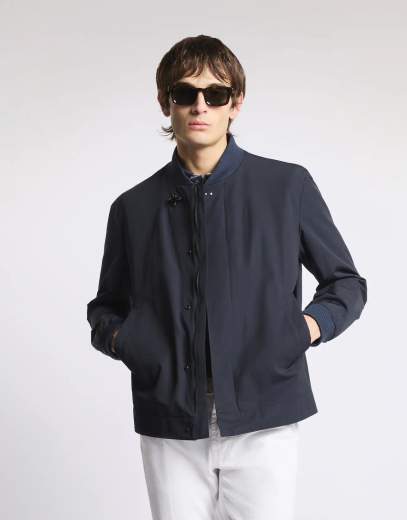 Fay Bomber in Microfaille Misto Cotone