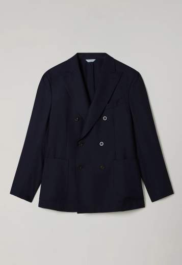 Boglioli K-Jacket doppiopetto in lana leggera